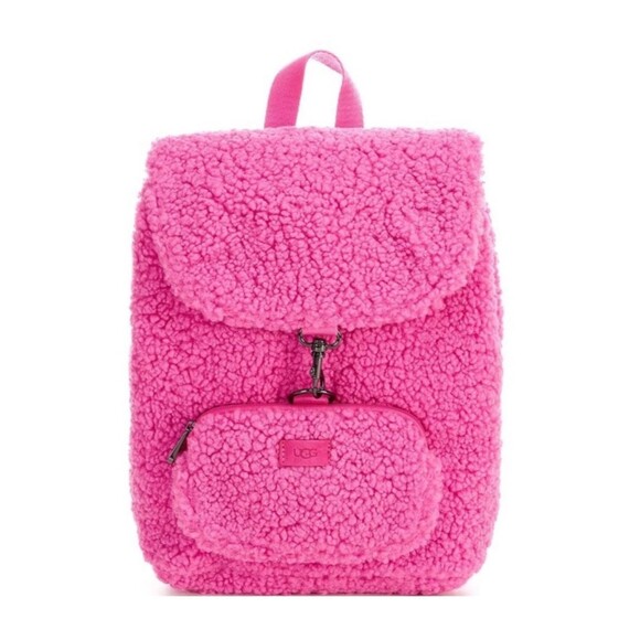 UGG Handbags - UGG Inara Sherpa Backpack Fushia Hot Pink